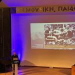 Από την παρουσίαση του λευκώματος για τη μουσική της Ηπείρου. Δημοτικό Ωδείο Δράμας, 21.3.2025.